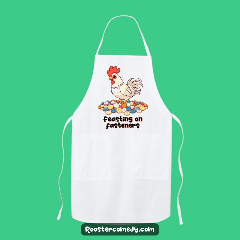 Funny Pecking Rooster Apron - Chef's Quirky Kitchenware