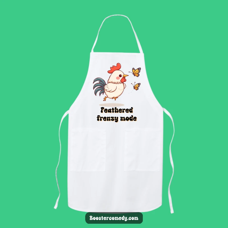 Funny Kawaii Rooster Apron: Cook with glee in this hilarious funny gift!