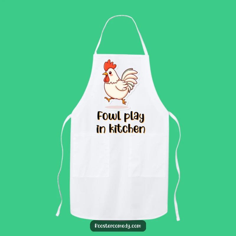 Funny Kawaii Rooster Apron - Chef's Delightful Hop Design Gift