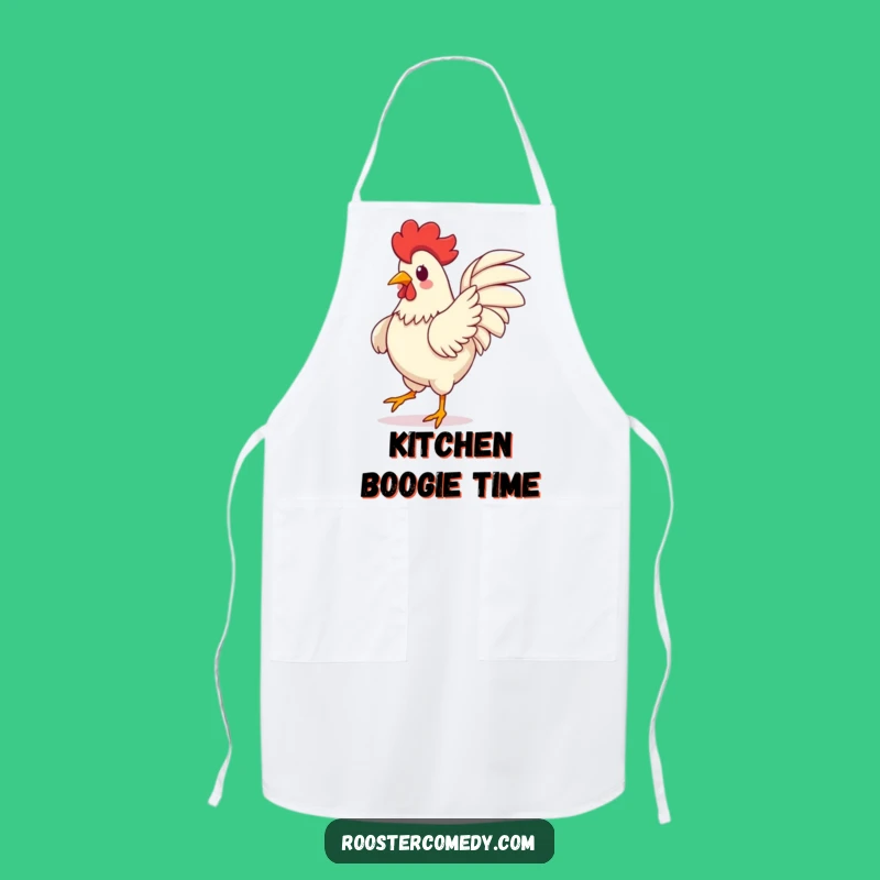 Funny Kawaii Rooster Apron - Chef's Silly Dance Design Gift