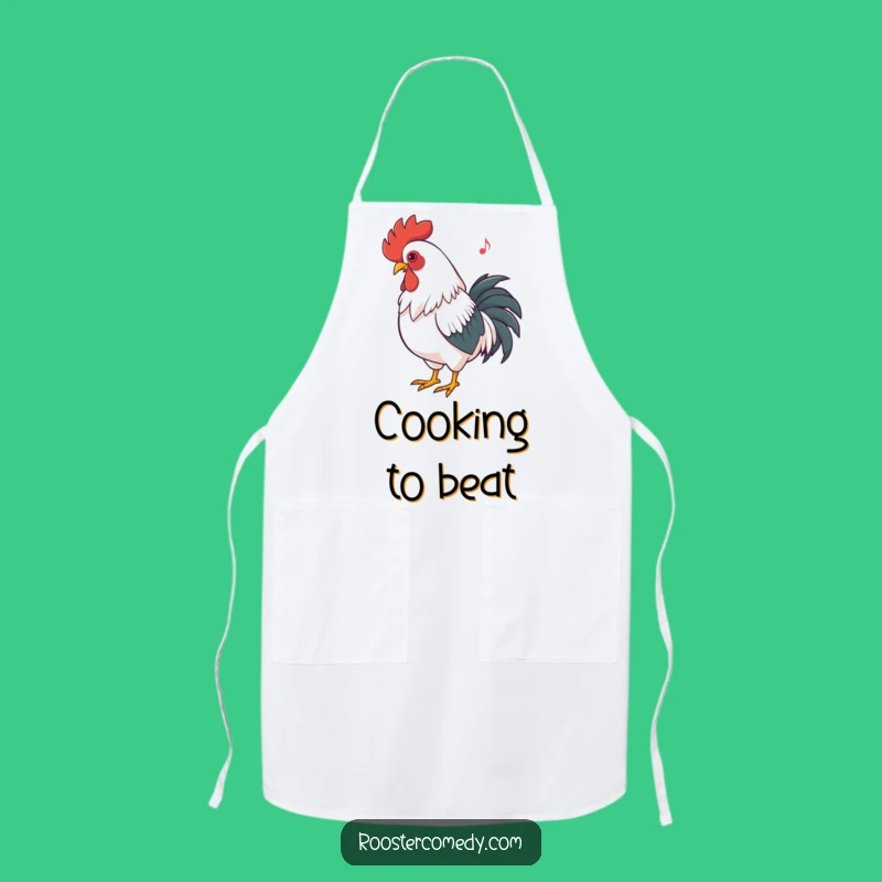 Funny Rooster Dancing Apron: Cook to Your Own Beat!
