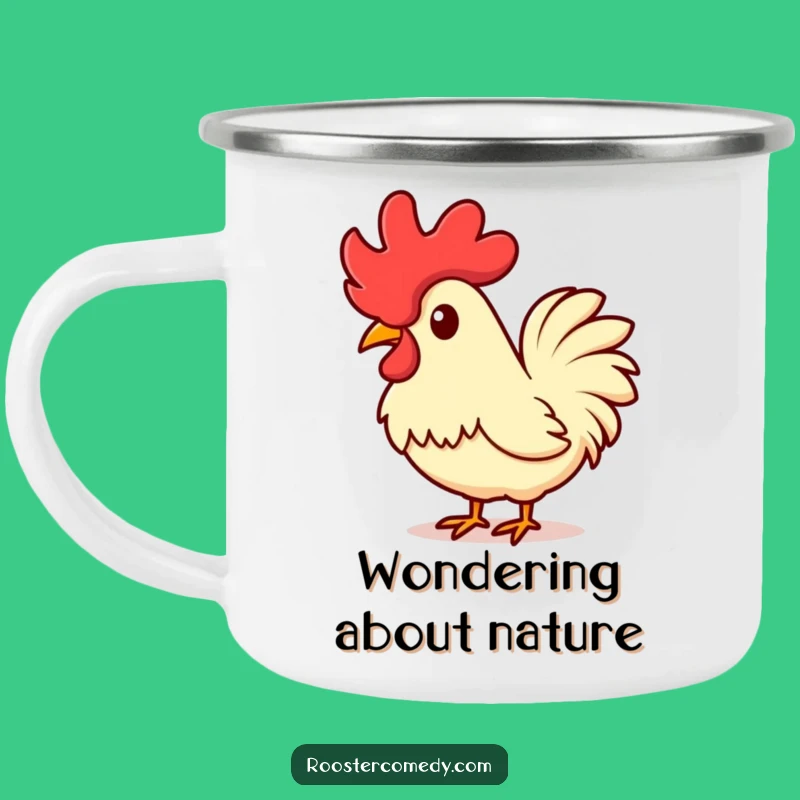 Funny Kawaii Rooster Camping Mug - Outdoor Curiosity Gift