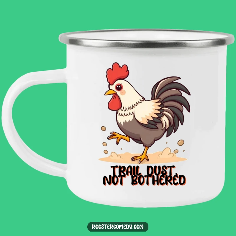 Funny Kawaii Rooster Dust Camping Mug: Playful Sips for Outdoor Fun Gift