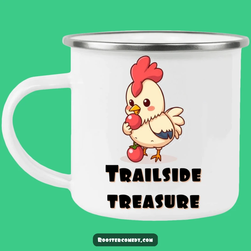 Funny Kawaii Rooster Camping Mug: Berry nice for adventures, a funny gift!
