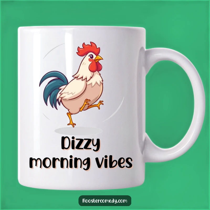 Funny Dizzy Rooster Mug - Silly Bird Lover Gift for Goofy Moments!