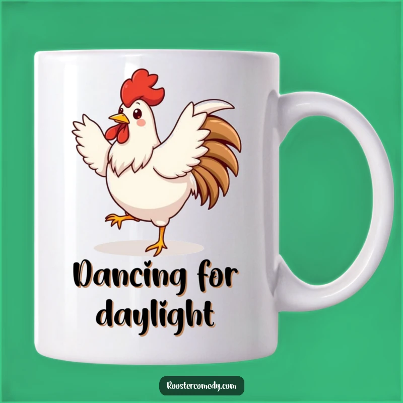 Funny Silly Rooster Dance Mug - Get Your Groove On with Every Sip!