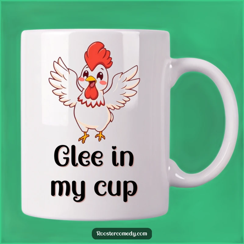 Funny Kawaii Rooster Energy Mug: Joyful Bird Lover Gift, Enthusiastic & Funny Gift