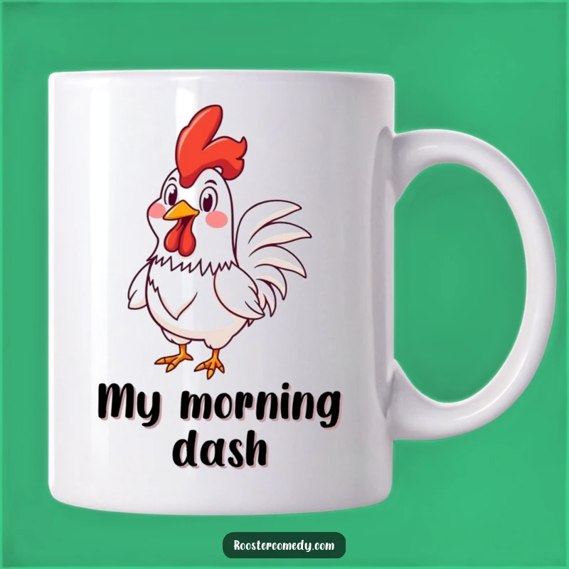 Funny Rooster Racing Mug - Goofy & Hilarious Fun Gift Idea