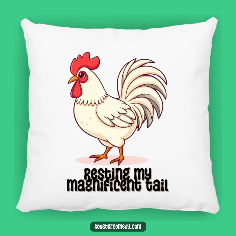 Comfy Kawaii Rooster Strutting Pillow: Cuddle Up with Confidence
