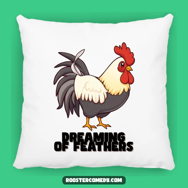 Funny Rooster Feather Pillow - Proud Bird Cushion for Cozy Gifts