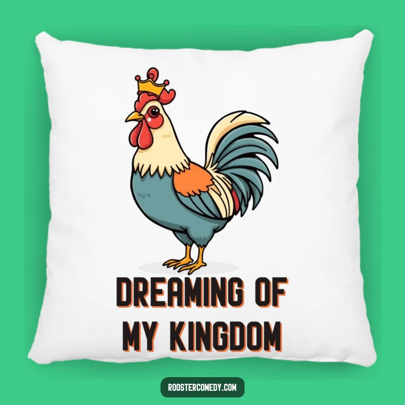 Funny Rooster Crown Pillow - Comfy & Regal Accent for Your Home