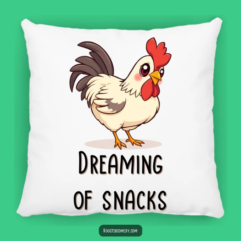 Funny Curious Rooster Pillow - Bright-Eyed Pecker Cushion Gift