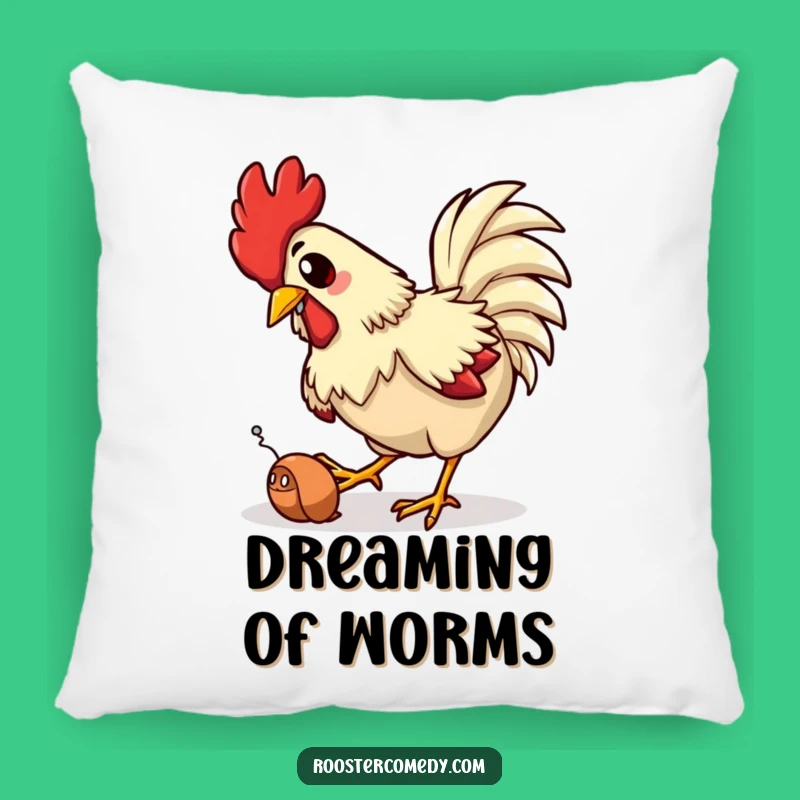 Funny Rooster Trip Pillow: Cozy Farm Humor - Soft Funny Gift