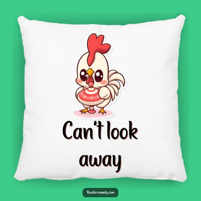 Funny Kawaii Rooster Pillow - Soft Wide-Eyed Wonder Cushion Gift