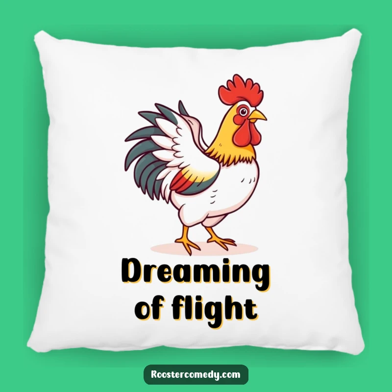 Funny Rooster Fly Pillow: Cozy Flight of Fancy - Soft Funny Gift