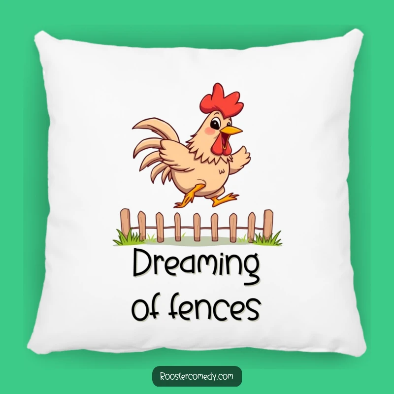 Funny Rooster Pillow: Cozy Jumper, Energetic Grin, Perfect Humorous Gift Accent
