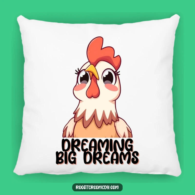 Funny Rooster Sky Surprise Pillow: Add Comfy Comedy!