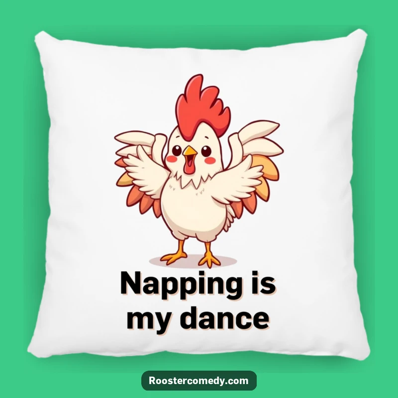 Funny Kawaii Rooster Pillow: Cozy Dance Companion, Flamboyant Style, Perfect Humorous Gift