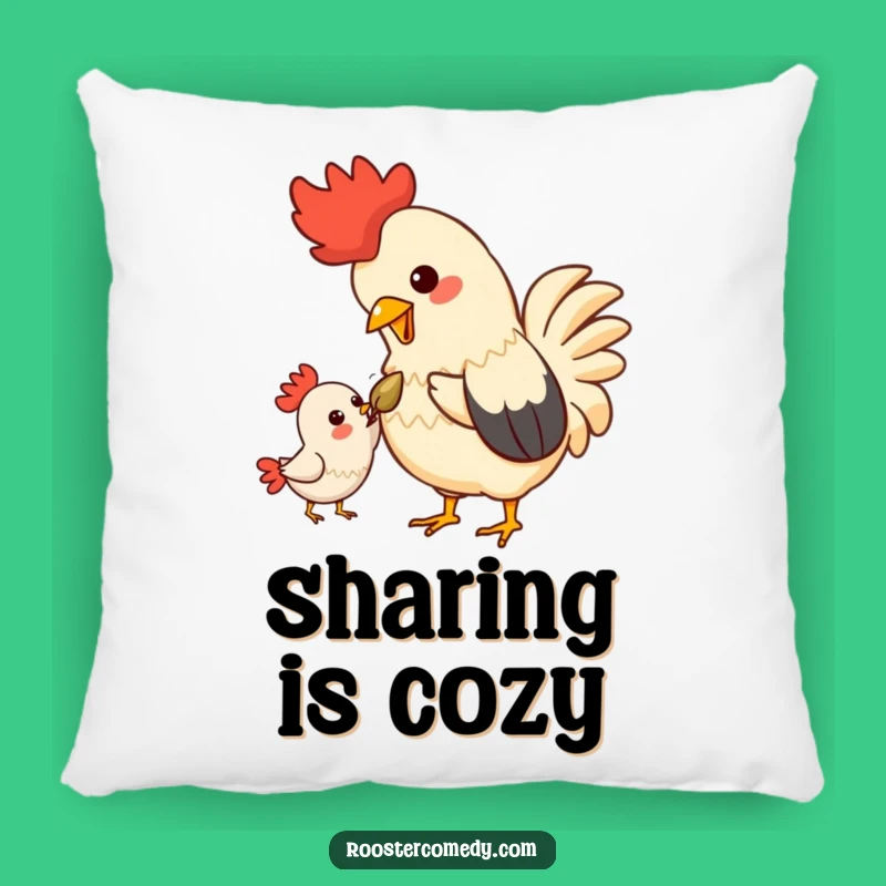 Funny Kawaii Rooster Pillow - Cozy Bird Friendship Cushion, Cute Decor Gift