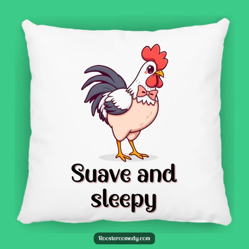 Funny Kawaii Rooster Bowtie Pillow: Stylish Comfort with a Funny Twist Gift
