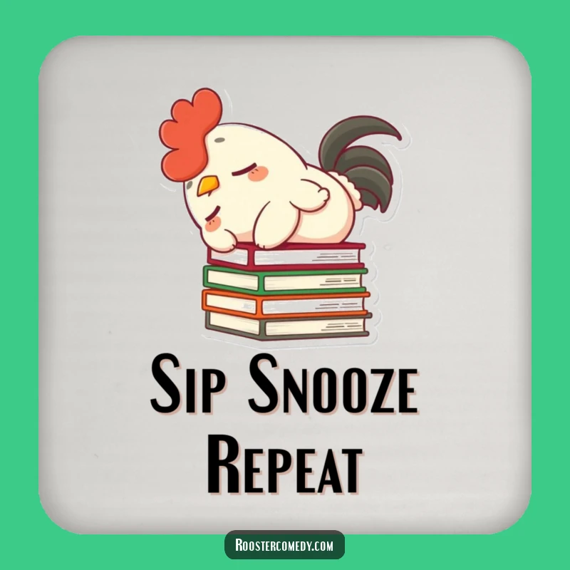 Funny Rooster Drink Coasters - Protect Surfaces with Hilarious Character Art
