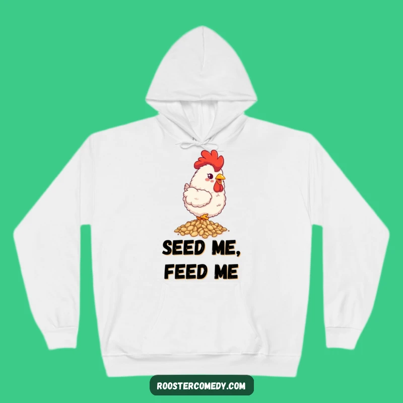 Cozy Funny Fluffy Rooster Hoodie - Warmth with a Cheerful Peck!