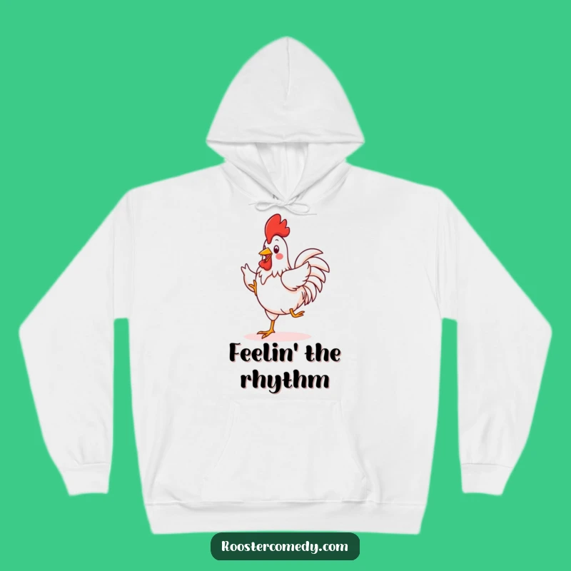 Cozy Funny Kawaii Rooster Jig Hoodie: Warm & Whimsical Fun - Perfect Funny Gift