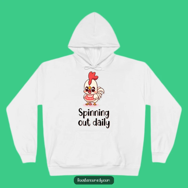 Funny Kawaii Rooster Hoodie - Cozy Wide-Eyed Wonder Gift