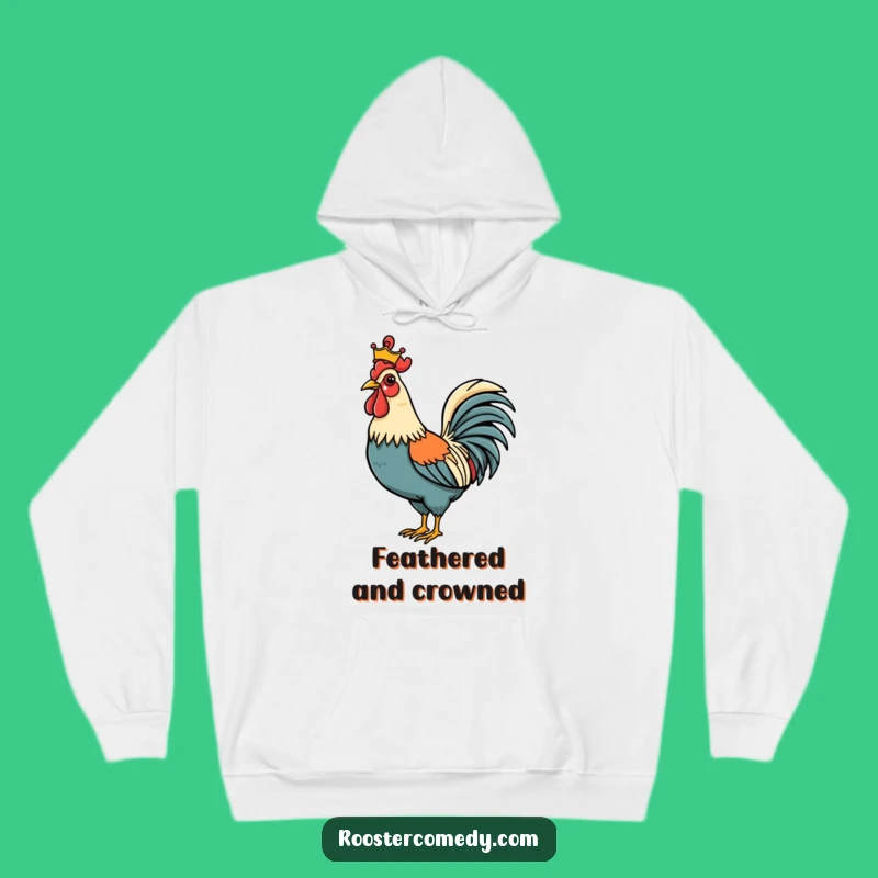 Funny Rooster Crown Hoodie - Cozy & Regal Comfort for Bird Lovers
