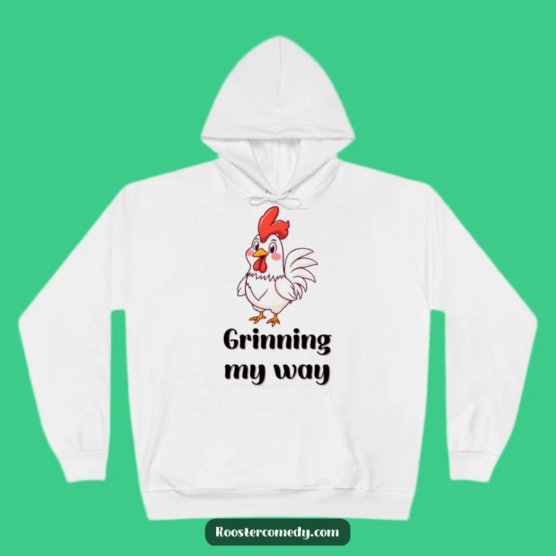 Funny Rooster Racing Hoodie - Cozy & Goofy Comfort