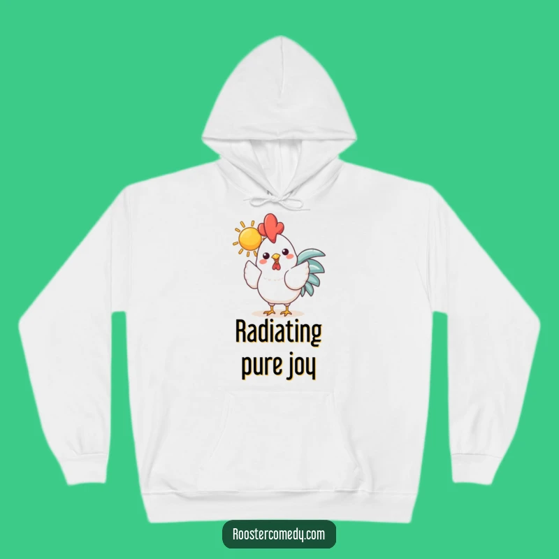 Funny Kawaii Rooster Sun Hoodie: Cozy Warmth and Cheerful Vibes Gift