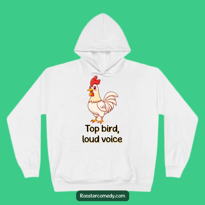 Cozy Funny Proud Rooster Hoodie - Warmth with a Cheerful Crow