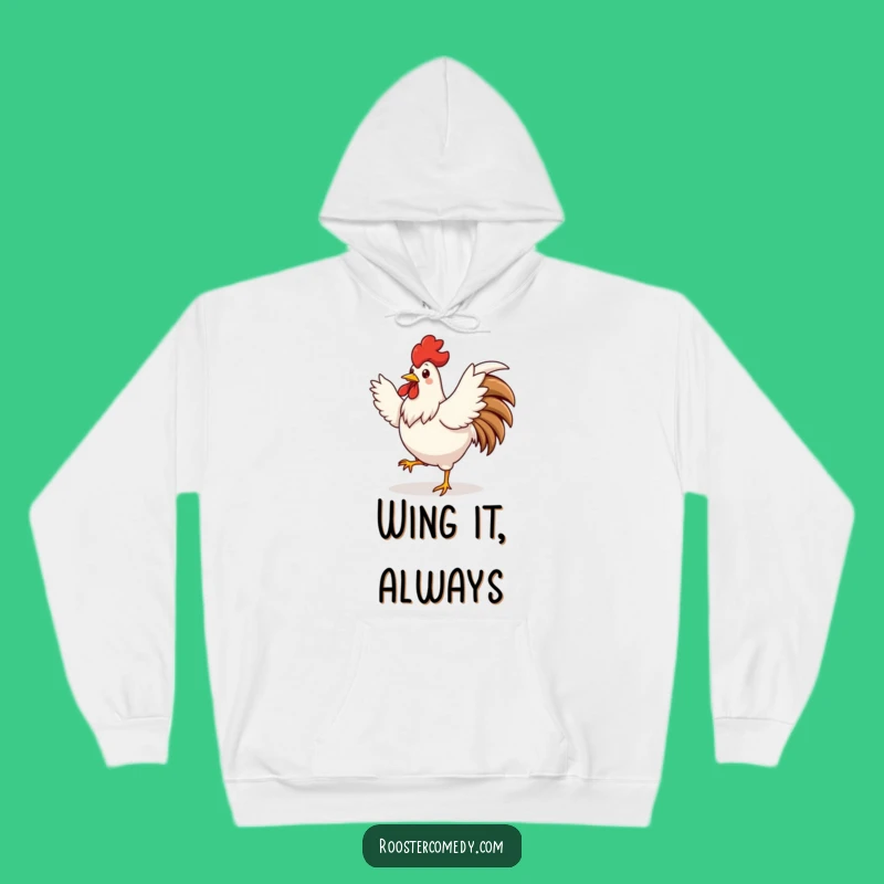 Cozy Funny Silly Rooster Dance Hoodie - Dance Your Way to Warmth!