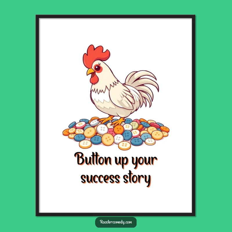 Free Printable Button Rooster Wall Art: Quirky Charm for Your Space!