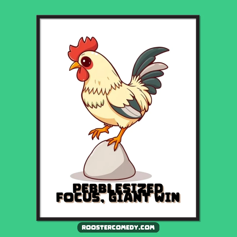 Free Printable Balancing Rooster Wall Art: Focused Comedy for Your Walls!