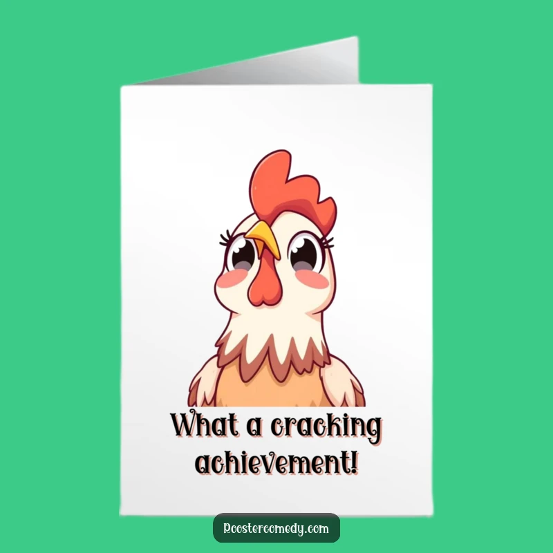 Cock-a-Doodle-WOW! Free Printable Congrats Card, Skygazing Rooster!