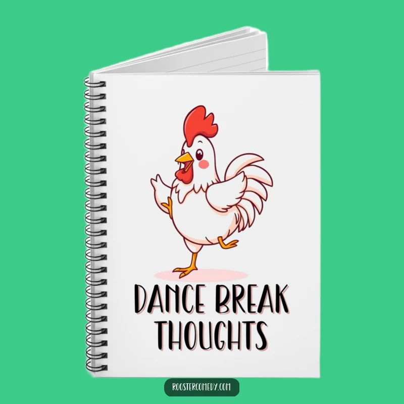 Funny Kawaii Rooster Jig Notebook: Dance Through Your Notes - Ideal Funny Gift