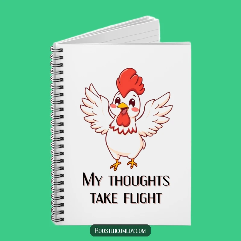 Funny Kawaii Rooster Energy Notebook: Joyful Bird Journal, Perfect Funny Gift
