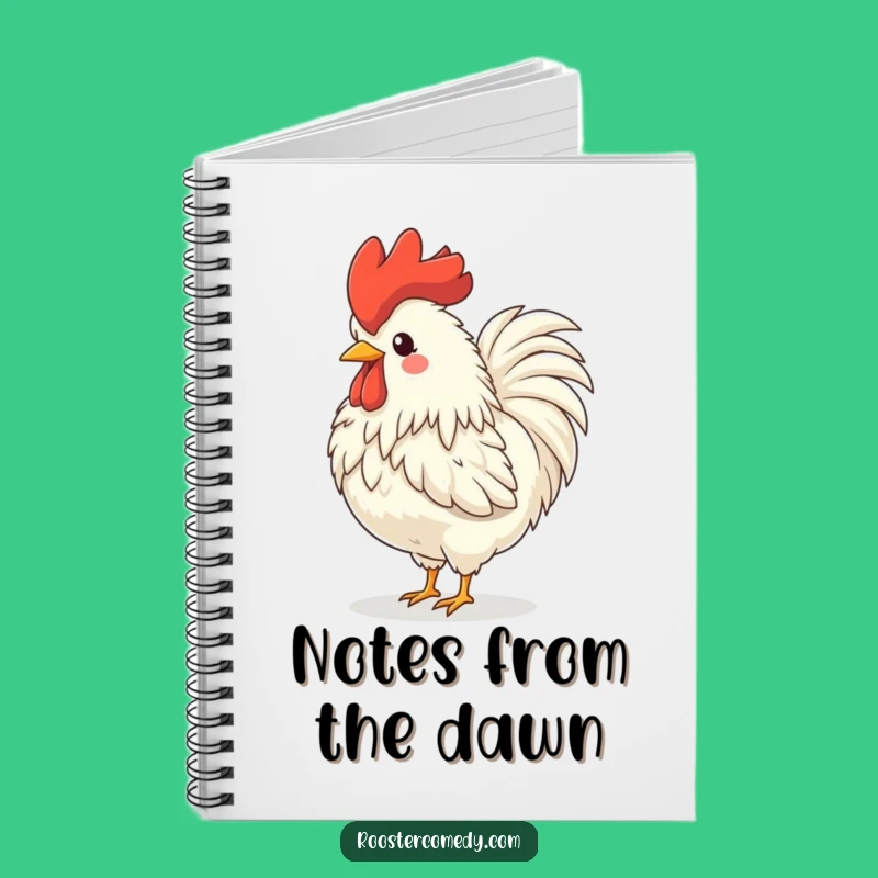 Funny Rooster Crowing Notebook: Hilarious Journal for Farm Fresh Ideas
