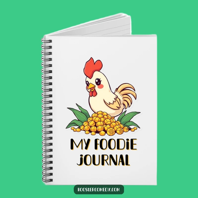 Funny Rooster Notebook: Corn Notes, Sparkling Eyes, Perfect Humorous Journal Gift