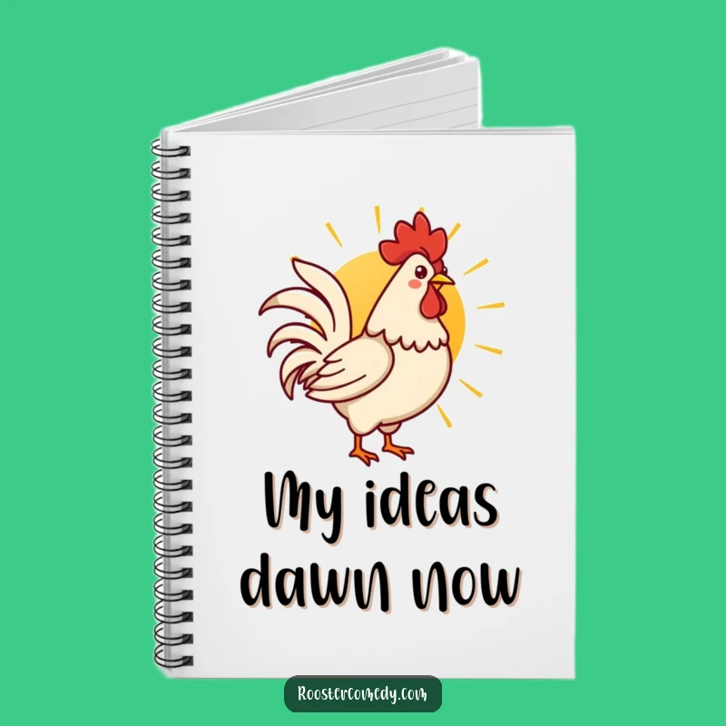 Funny Kawaii Rooster Sunrise Notebook: Cute Morning Bird Journal, Perfect Funny Gift