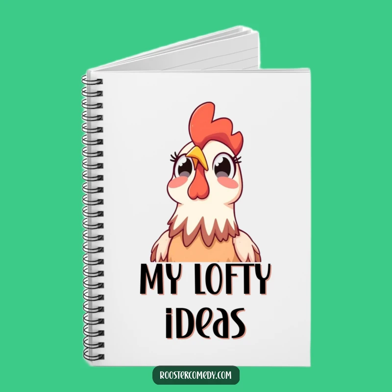 Funny Rooster Sky Surprise Notebook: Jot Down Your Thoughts!