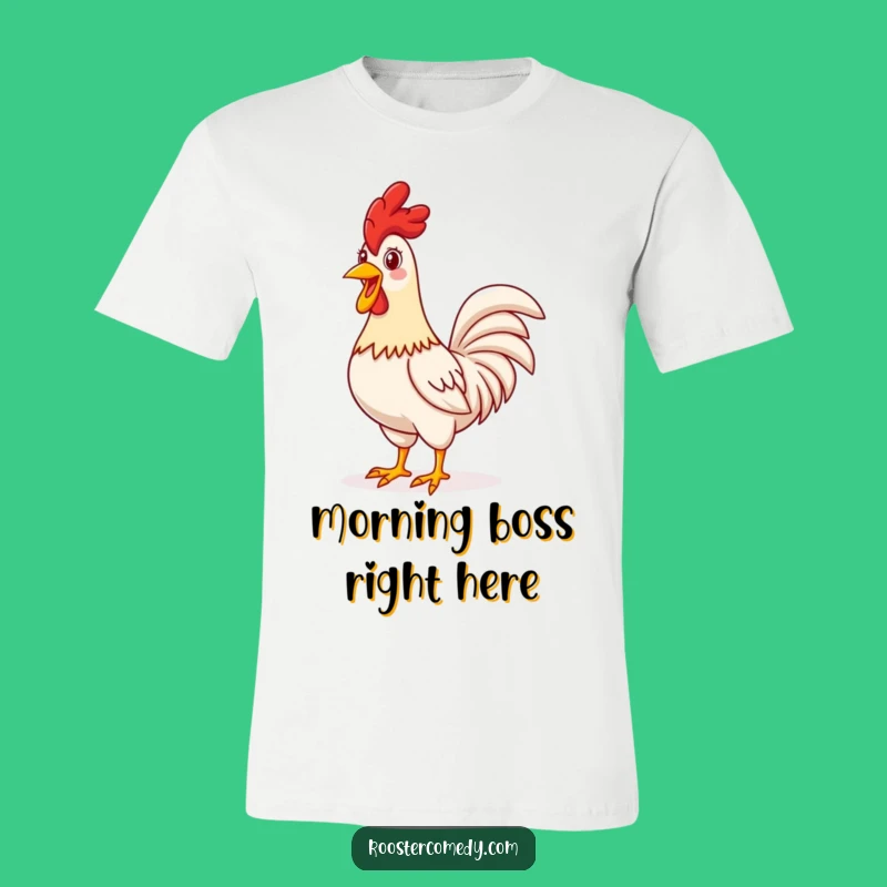 Funny Proud Rooster T-Shirt - Stand Tall and Crow with Cheer!