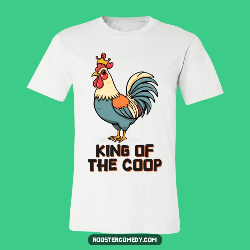 Funny Rooster Crown T-Shirt - Majestic & Hilarious Poultry Tee