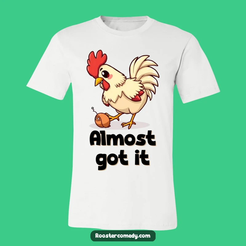 Funny Rooster Trip T-Shirt: Clumsy Farm Animal - Comical Funny Gift