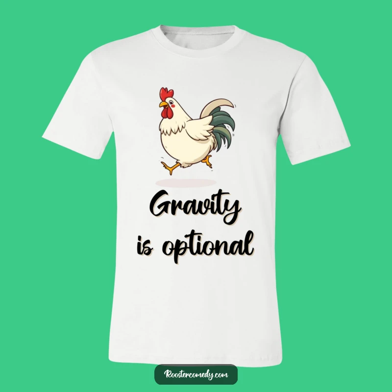 Funny Tripping Rooster Tee - Wear Your Clumsy Adventures with Pride!