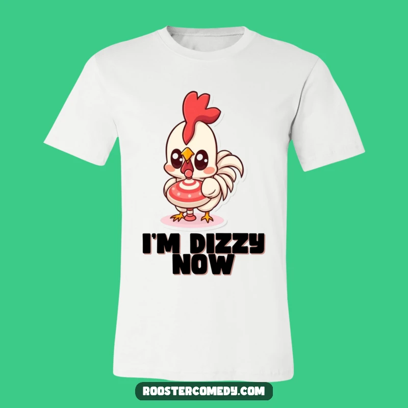 Funny Kawaii Rooster Spinning Top T-Shirt - Wide-Eyed Wonder Gift