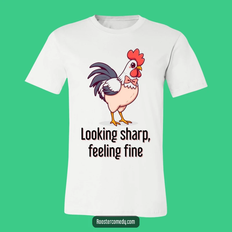 Funny Kawaii Rooster Bowtie T-Shirt: Strut Your Stuff in Style Gift
