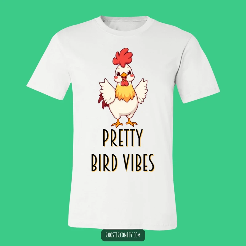 Funny Rooster Strut T-Shirt: Proud Peacock Bird - Bold Funny Gift