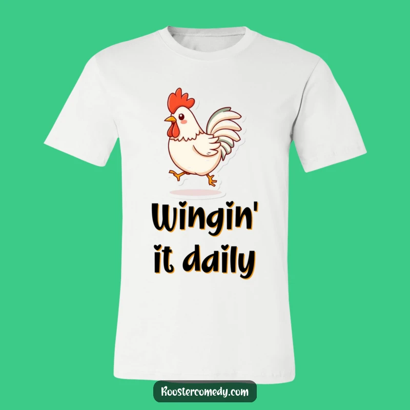 Funny Kawaii Rooster T-Shirt - Hilarious Bird Graphic Tee Gift Idea